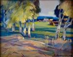 Birch Trees, Oil, 8 x 10, $500, 2003
